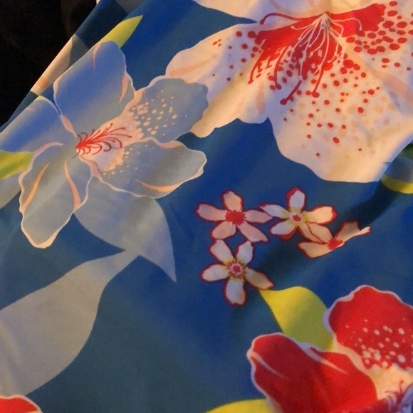 ROXY Women's Blue Removable Cups Tie She Just Shines One Piece Swimsuit - Picture 4 of 4